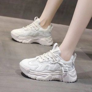 autumn new white shoes casual sports women's shoes